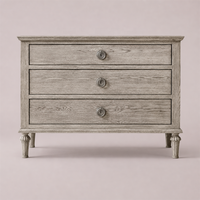 Tables de chevet modernes de luxe avec 3 tiroirs en chêne massif, meubles de chambre à coucher