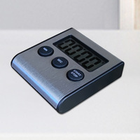 Timer Dapur Digital Elektronik Magnetik dengan Penghitung Mundur, Set Tiga Buah, Dekorasi Meja Ruang Tamu, Logo Dapat Disesuaikan