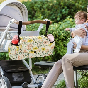 2024 Custom Print Waterproof Polyester Travel <b>Backpack</b> Mommy Insulated Bottle Holder <b>Kids</b> Hanging Storage Bags Baby Diaper Bag - Product Image 5