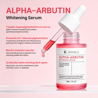 Sérum facial personnalisé OEM à l'alpha-arbutine, thérapie contre l'hyperpigmentation, acide tranexamique, correcteur de taches brunes, soins du visage, produits de soin de la peau