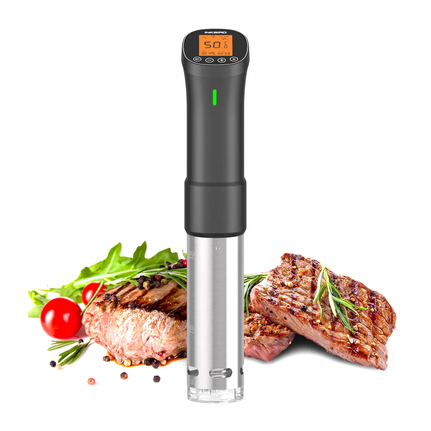 INKBIRD ISV-200W Sous Vide Cooker 1100W、Sous Videレシピ付きサーマルイマージョンサーキュレーター