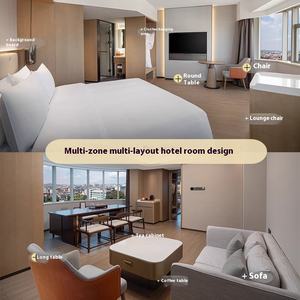 Juego de Muebles de Dormitorio de Madera Maciza Modernos y Personalizables para <span class=keywords><strong>Hoteles</strong></span>, Hostales y Apartamentos - Product Image 4