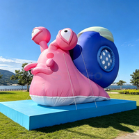 Prix de gros - Mascotte géante gonflable personnalisée en forme d'escargot - Modèle d'animal géant pour la publicité et la décoration en extérieur