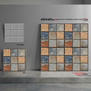 Carreaux de sol en porcelaine numérique Vistaar noir et blanc 40x40cm, 12mm, mat, antidérapant, résistant, pour extérieur - Product Image 4