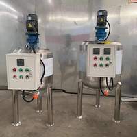 Agitateur de réservoir de mélange en acier inoxydable Veste chauffante électrique Pompe à noyau Roulement de moteur Capacité 500L pour le traitement chimique