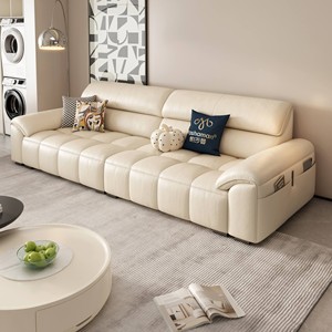 Vente en gros Ensemble de canapés en cuir Frances au design italien <span class=keywords><strong>Canapé</strong></span> en cuir véritable de couleur blanche - Product Image 3