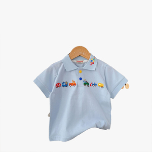 T-shirt Garçon Été 2026 Nouveau Style Enfant Manches Courtes T-shirt Fin pour Enfants Moyens et Petits Vêtements d'Été En Stock T-shirt Garçon - Product Image 1