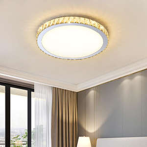 Gran oferta, luz de techo decorativa, Vestíbulo de hotel, lámpara de techo acrílica de cristal redondo moderno para comedor - Product Image 1