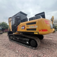 Excavadora de cadenas Sany SY215C original de 21 toneladas con motor Isuzu, martillo preinstalado y línea hidráulica auxiliar