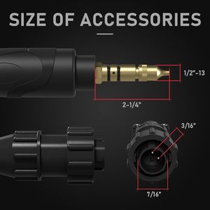 Pistolet de soudage MIG Yeswelder 15 pieds 250A avec compatibilité Tweco No 2 et Miller M 25 pour usage industriel - Product Image 2