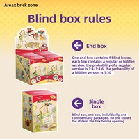 YD TOYS Brick Zone ABS 40 pièces Blocs de construction Animaux Nature Porte-clés mural Jouet éducatif à assembler Cadeau mignon à partir de 14 ans