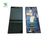 100% oem asli dengan bingkai layar lcd untuk samsung S20fe s21 plus s22 plus s22 ultra s23 ultra con marco pantalla factory