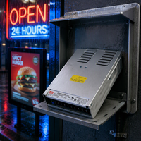 Mean Well Original ERP-350-12/24V/36V/48V LED Rain-Proof Switching Power Supply 200W 12V26.7A 24V14.6A Baru Keluaran Tunggal