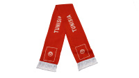 Nouveau produit Tunisie écharpes caractéristiques pour fan et suiveur Club drapeau écharpes personnalisées