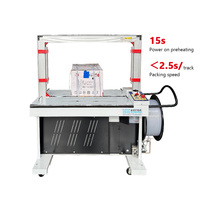Machine de cerclage automatique haute efficacité pour cartons et boîtes, dispositif de scellage thermique