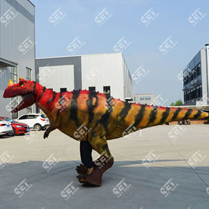 Costume de dinosaure léger <span class=keywords><strong>Jurassic</strong></span> <span class=keywords><strong>World</strong></span> avec pattes visibles, costumes de dinosaures à thème en tailles adultes pour spectacle de parc - Product Image 6