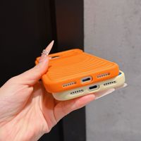 Funda de Teléfono con Textura Ondulada de TPU en Color Personalizado, con Lente de Cámara Tipo V para iPhone 18 17 16 15 14 13 12 11, Cubierta Trasera Suave y Colorida