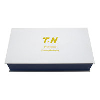 Boîte cadeau rigide magnétique de luxe sur mesure, gaufrage, laminage mat, emballage recyclable pour compléments nutritionnels
