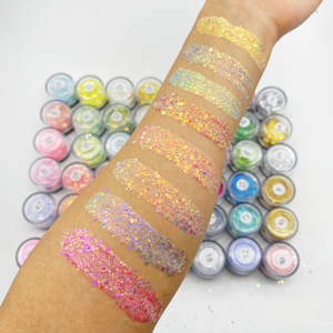 ผงกลิตเตอร์แต่งหน้าหลากสีกันน้ำขายดีทั่วโลก MLM Custom Makeup แบรนด์ส่วนตัว อายแชโดว์ชิมเมอร์ ปลอดสารพิษ ติดทนนาน - Product Image 5