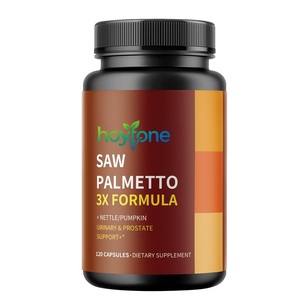 Integratore per il Benessere Maschile OEM con Etichetta Privata, Formula Vegana 3X con Saw Palmetto, <span class=keywords><strong>Ortica</strong></span> e <span class=keywords><strong>Semi</strong></span> di Zucca, Senza Glutine, 120 Capsule Vegetali per Adulti - Product Image 1