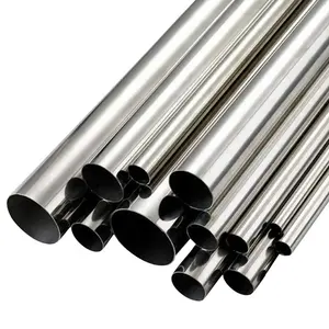 Pipa 304 Stainless Steel harga Per Meter disesuaikan 201 316 316L 321 tabung bulat Stainless Steel