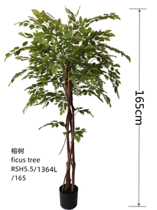 Grand arbre artificiel Ficus Banyan en pot pour intérieur, <span class=keywords><strong>plante</strong></span> artificielle pour hôtel, café, bureau, maison, aménagement paysager et décoration de terrasse OEM ODM - Product Image 6