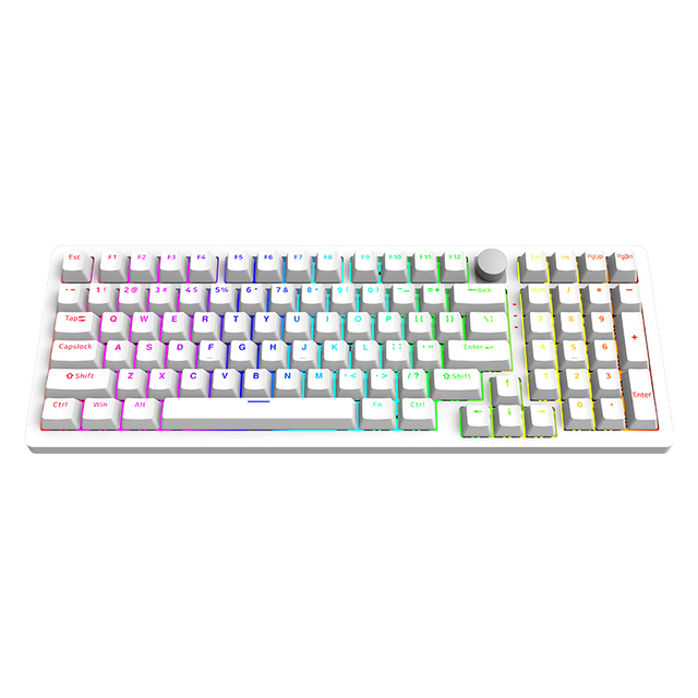 Hotswap DK98A Custom DIY 95% Keyboard Mechanical PCB Case Keyboard USB Type C RGB Perno M6 Llave 8 Ergonomic Keyboard