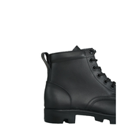 Bottes tactiques américaines en cuir véritable noir pour hommes et femmes, bottes à la cheville, embout en acier, chaussures de sécurité imperméables