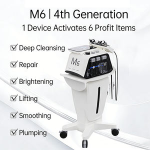 6-Unit Handles Hydro Machine <b>Oxygen</b> Jet Peel Vacuum Aqua Facial Dermabrasion Skin Whitening Acne Pore Cleaner Lips Beauty Salon - Product Image 6