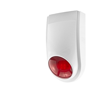 KERUI Flash luz sirena alarma externa al aire libre impermeable 110db sonido estroboscópico Flash alarma sirena sistema de alarma de seguridad para el hogar 433MHz - Product Image 1