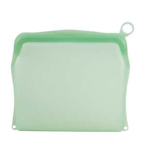 Accesorios de cocina impresos Contenedor de alimentos de silicona Bolsa de almacenamiento de alimentos Bolsas Cremallera Bolsa de congelador Reutilizable - Product Image 4