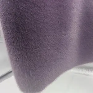 Customized High Quality Solid Faux Mink Fur Fabric 1000g Fabric For Winter Coat And Collar