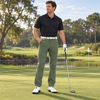Pantalon de golf athlétique pour homme, imperméable, à taille élastique, avec logo personnalisé, prix de gros, pour le printemps