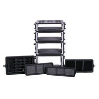 Flight case PE pour microphone, boîtier d'aviation 260/390 mm, rack portable pour équipement de communication