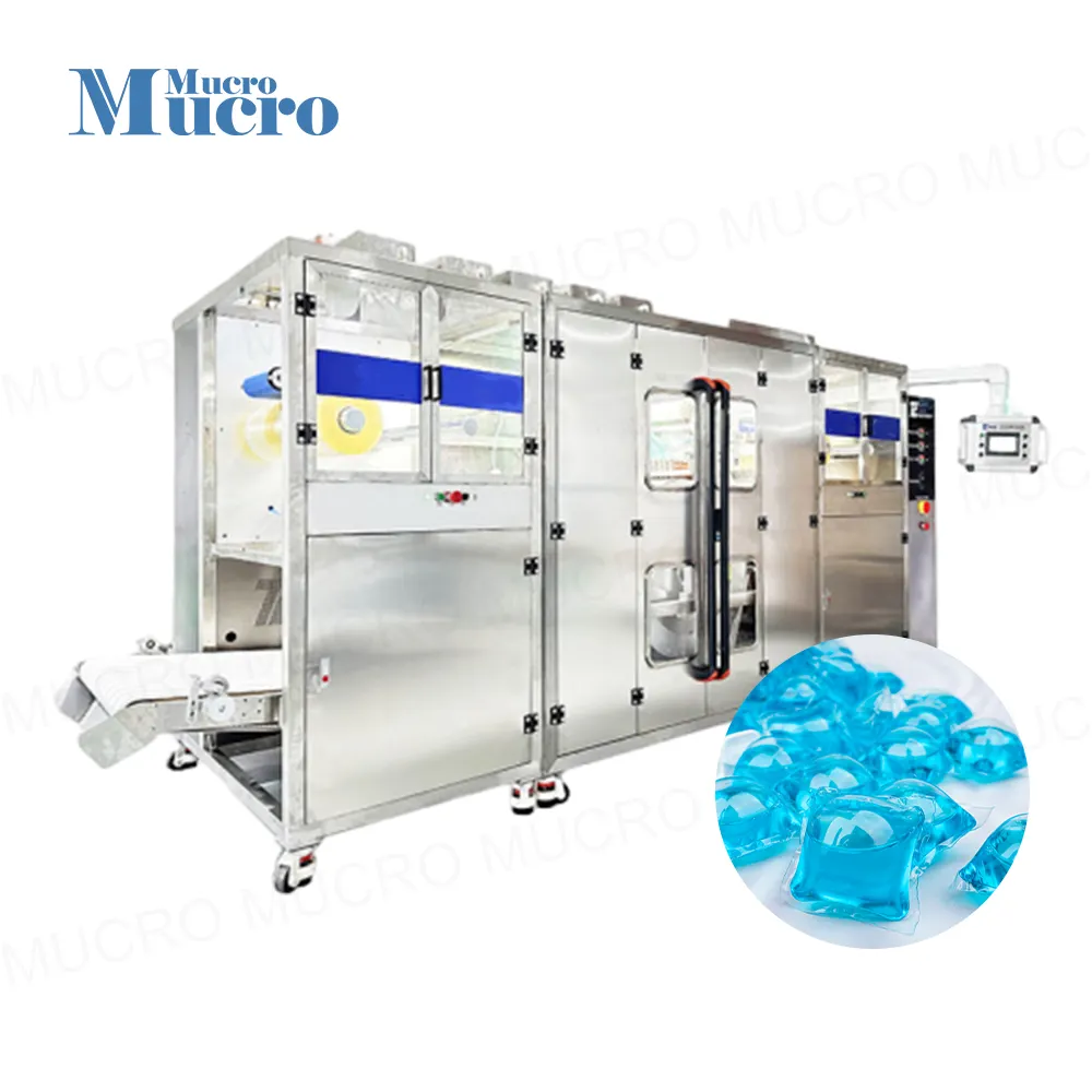 Guangzhou Washing Pod Water Soluble Pva Film Packing Making Machine1 2 3 4 5 In 1 Pods Capsules Packing Making Machine