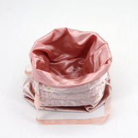 Satin de luxe De Mariage De Sucrerie Emballage Pochettes Voyage Maquillage Cosmétique Poche Sac Collier Bijoux Cadeau Cordon de Velours Sacs