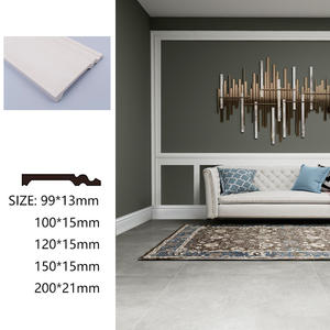 Moulures en PS blanches design, <span class=keywords><strong>d</strong></span>écoration intérieure moderne, moulures imperméables, plinthes, moulures <span class=keywords><strong>de</strong></span> <span class=keywords><strong>d</strong></span>écoration intérieure - Product Image 3