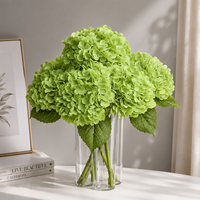 Bunga Hydrangea Buatan, Bunga Sutra Palsu, Rangkaian Bunga Pernikahan, Dekorasi Rumah, Centerpiece, Grosir