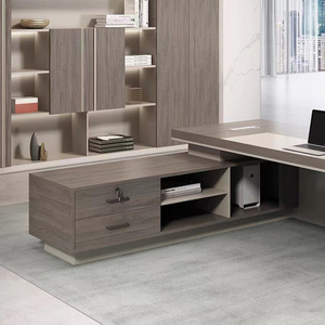 Neues Design Modernes und Stilvolles Komplettes Büromöbel-Set - Einfacher Chef-Schreibtisch für Direktoren und Manager - Product Image 4