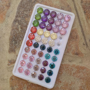 Modelos más vendidos, corte de loto, piedra CZ de color suelto, forma redonda verde, corte Rosa milenario, zirconia cúbica sintética - Product Image 5