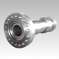 Arbre de transmission forgé sur mesure de grande taille, composant d'éolienne en acier allié haute résistance usiné CNC