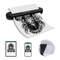 Imprimante thermique pour tatouages sans fil, portable, légère, transfert rapide, copieur de pochoirs de tatouage, papier de transfert