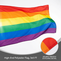 Drapeau publicitaire extérieur résistant aux intempéries - Bannière personnalisée avec logo d'entreprise haute définition, drapeau national 100% polyester