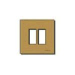 Plaque de porte en aluminium 8 po x 0,6 po finition bronze avec mécanisme à clipser - Product Image 1
