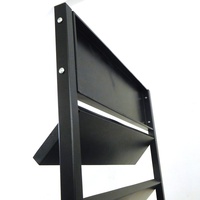 Étagère de promotion d'échantillons de carreaux de céramique de vinyle, présentoir de pierres de quartz de plancher en bois rustique