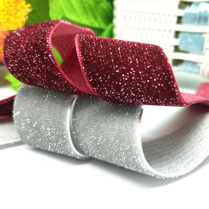 도매 단면 글리터 벨벳 리본 공급업체 벨벳 리본 - Product Image 2