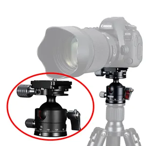 Quick Release Aluminum Camera Mount Tripod Adaptor Tilt Tripod Ball Head Attachment