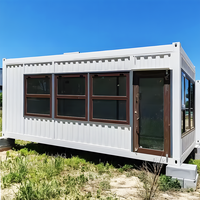Maison mobile préfabriquée et imperméable à l'eau Maison mobile pliante portable Maison de vie en conteneur pliable préfabriquée 1 chambre à coucher bon marché
