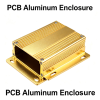 Boîtier en aluminium extrudé sur mesure pour alimentation de circuit imprimé, boîtier électronique en aluminium de type divisé avec patins de montage