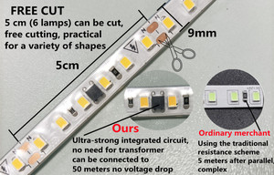 Điện áp cao 110V 220V dẫn dải ánh sáng 2835 9mm 3000K 4000K 6500K IP65 không thấm nước linh hoạt dẫn dải đèn - Product Image 3